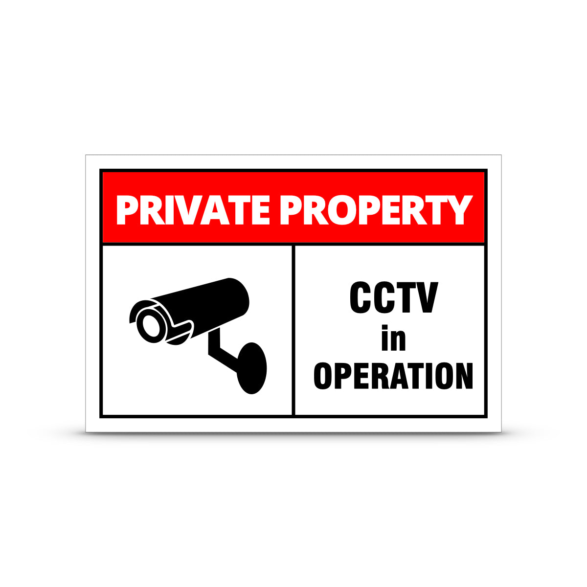 CCTV Private Property Sign BRH