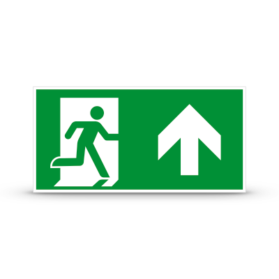 ISO 7010 "Exit UP"