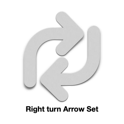 Floor Marking TURN RIGHT Arrows (PAIR)