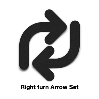 Floor Marking TURN RIGHT Arrows (PAIR)