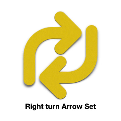 Floor Marking TURN RIGHT Arrows (PAIR)