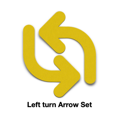 Floor Marking TURN LEFT Arrows (PAIR)