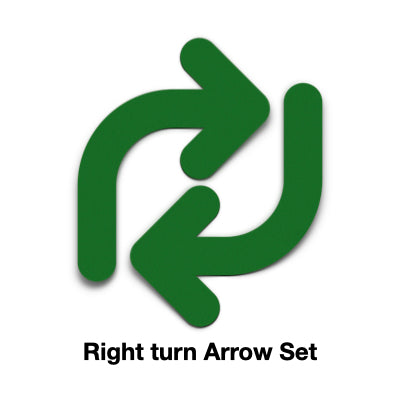 Floor Marking TURN RIGHT Arrows (PAIR)