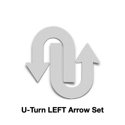 Floor Marking U-TURN LEFT Arrow (PAIR)