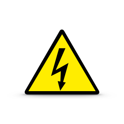 W012 "Electricity hazard Sign"