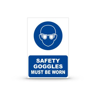 R-M002 "Safety Googles Must Be Worn"