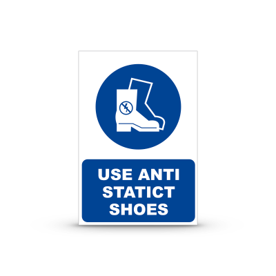 R-M012 "Use Anti Static Shoes"