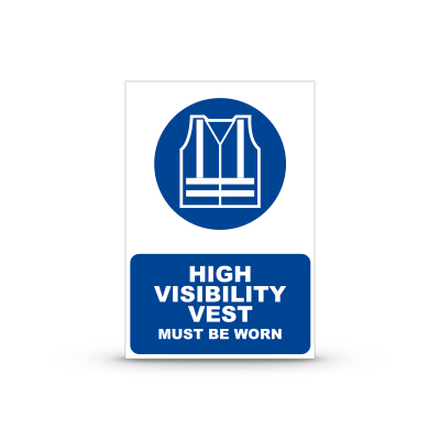 R-M019 "High Visibility Vest Must Be Worn"