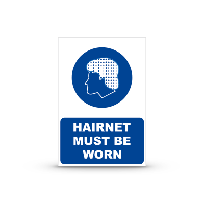 R-M024 "Hairnet Must Be Worn"