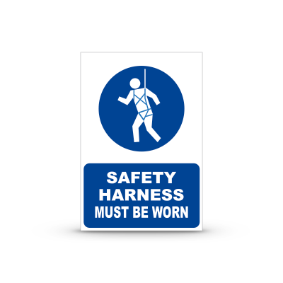 R-M033 "Safety Harness Must Be Worn"