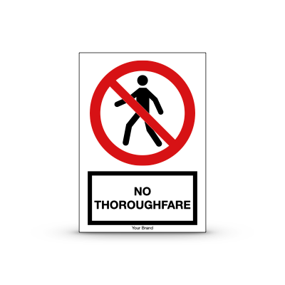 R-P004 "No Thoroughfare"