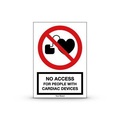 R-P007 "No Access for People with Cardiac Devices"