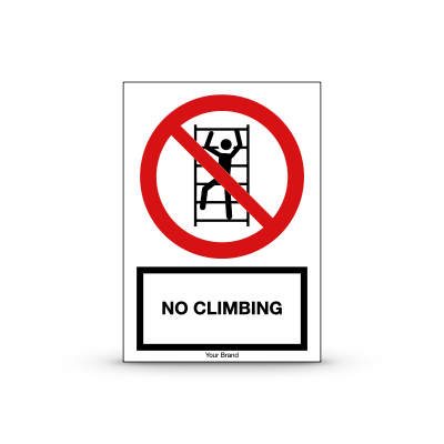 R-P009 "No Climbing"