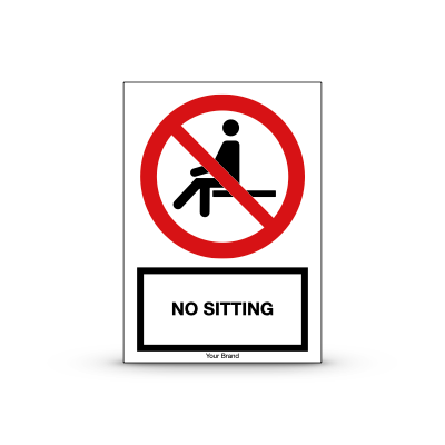 R-P018 "No Sitting"