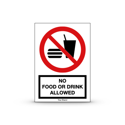 R-P022 "No Food or Drink Allowed"