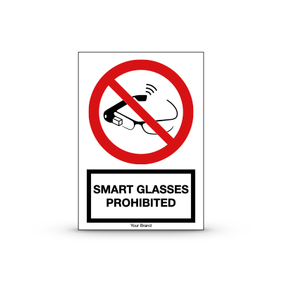 R-P044 "Smart Glasses Prohibited"