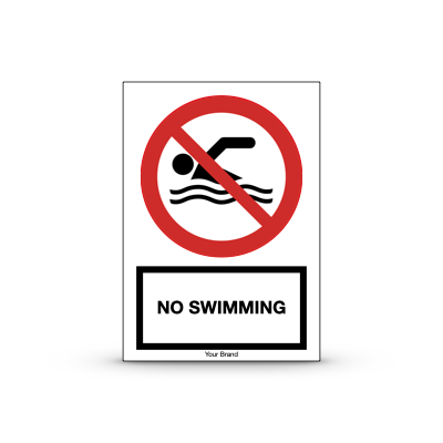 R-P049 "No Swimming"