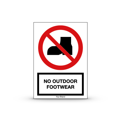 R-P060 "No Outdoor Footwear"